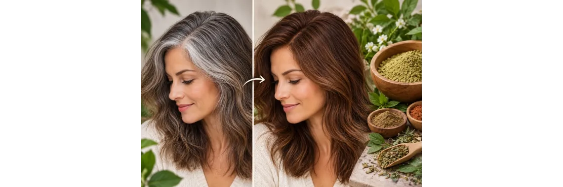 Plant-Based Hair Color & Grey Hair: How to Get Good Coverage