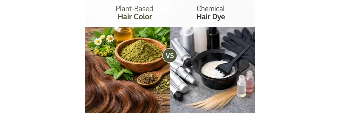 Plant-Based Hair Color vs Chemical Hair Color: What’s the Difference?