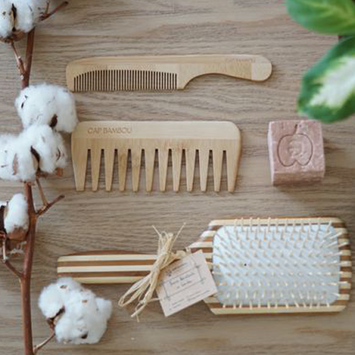 Brosse à cheveux large en bambou – Cap Bambou