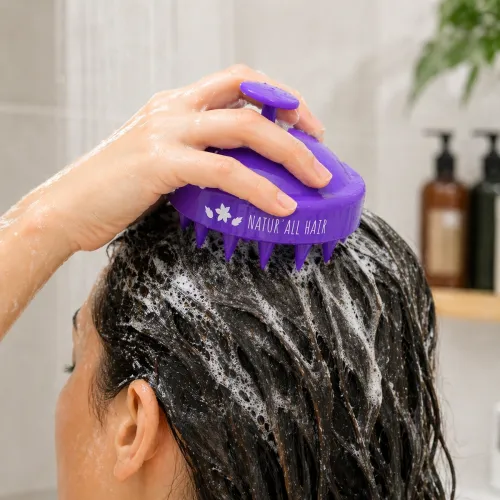 Brosse Massante Cuir Chevelu en Silicone – Natur'All Hair thumbnail 2