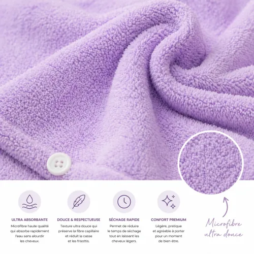 Serviette Microfibre Cheveux – Natur'All Hair thumbnail 3