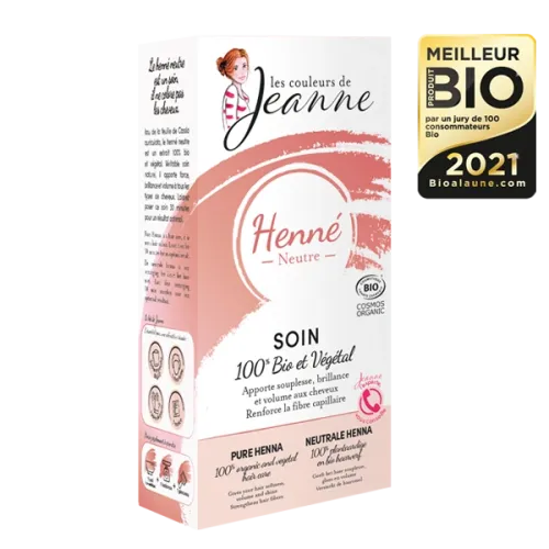 Henné Neutre – Soin Capillaire Végétal – Les Couleurs de Jeanne Henné Neutre – Soin Capillaire Végétal – Les Couleurs de Jeanne