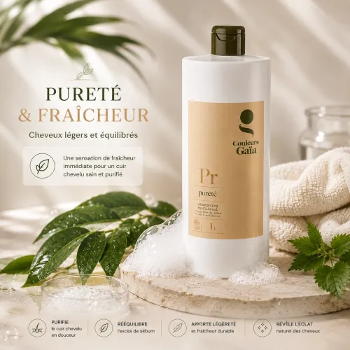 Shampoing Pureté 1 litre – Couleurs Gaïa thumbnail 3