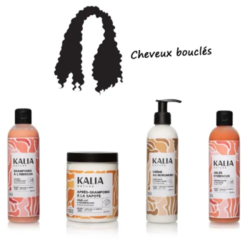 Routine "Cheveux Bouclés Hibiscus, Sapote & Murumuru" – Kalia Nature Routine "Cheveux Bouclés Hibiscus, Sapote & Murumuru" – Kalia Nature