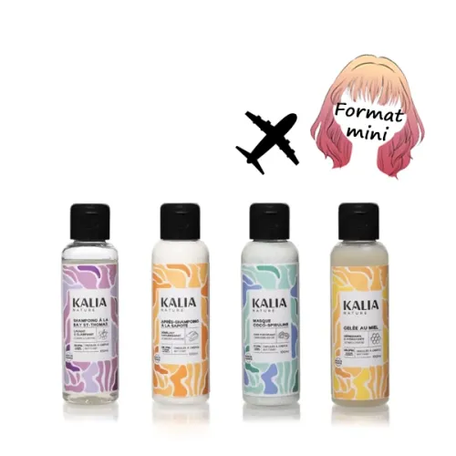 Routine Découverte Cheveux – Trousse de Voyage Bay, Sapote, Coco & Miel – Kalia Nature