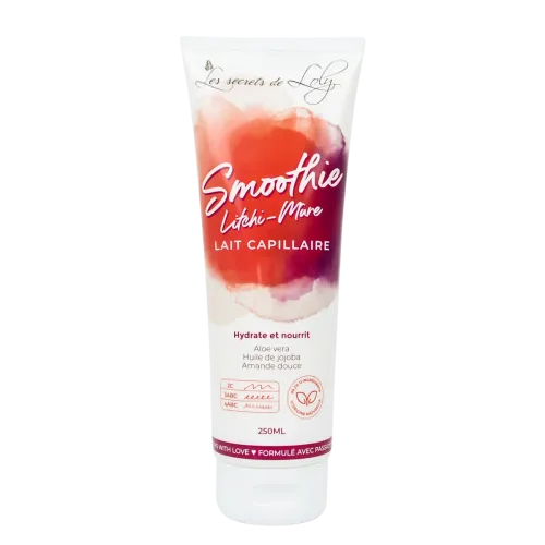 Lait Capillaire "Smoothie Litchi-Mûre" – Les Secrets de Loly Lait Capillaire "Smoothie Litchi-Mûre" – Les Secrets de Loly