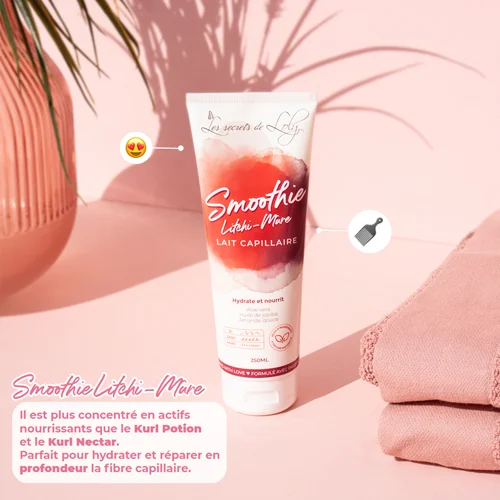 Lait Capillaire "Smoothie Litchi-Mûre" – Les Secrets de Loly