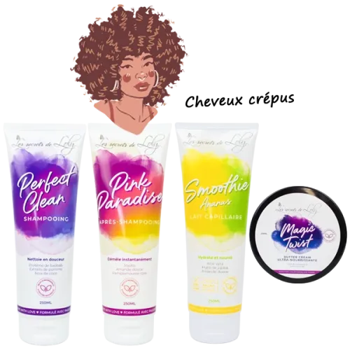 Routine “Hydratation & Définition Crépus” – Les Secrets de Loly