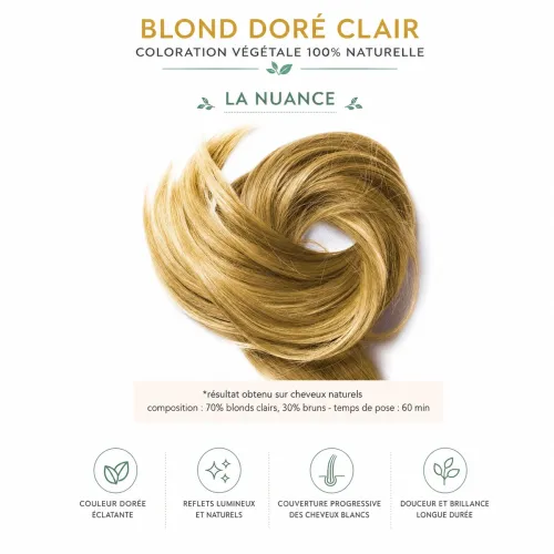 Golden Light Blonde Herbal Hair Color – Phitofilos thumbnail 2