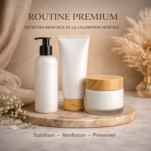 Routine signature – Entretien renforcé de la coloration végétale (Premium)