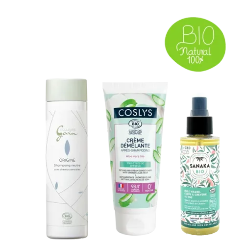 Routine signature 100 % BIO – Cuir chevelu sensible Routine signature 100 % BIO – Cuir chevelu sensible