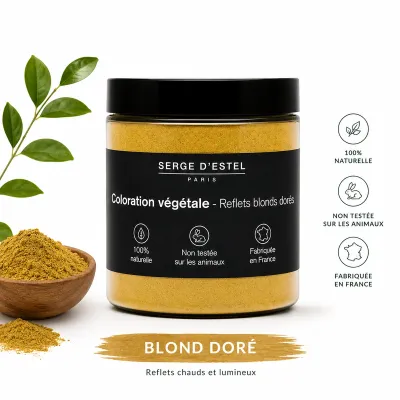 Coloration Végétale Blond Doré – Serge D'Estel Paris