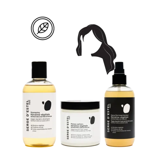 Routine "Kératine Végétale Anti-Frisottis & Réparation" – Serge d’Estel Paris Routine "Kératine Végétale Anti-Frisottis & Réparation" – Serge d’Estel Paris