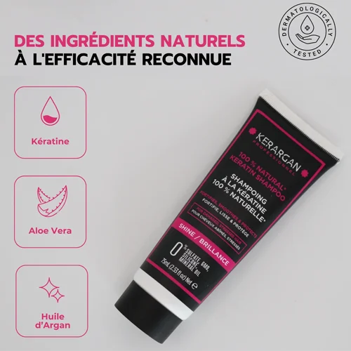 Shampoing ultra-réparateur kératine format voyage