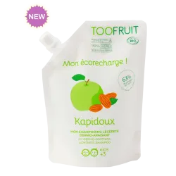 Eco-Recharge Shampoing Dermo-Apaisant Kapidoux Bio Pomme-Amande – TOOFRUIT