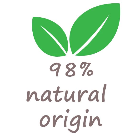 98% natural origin - natural hair care product
